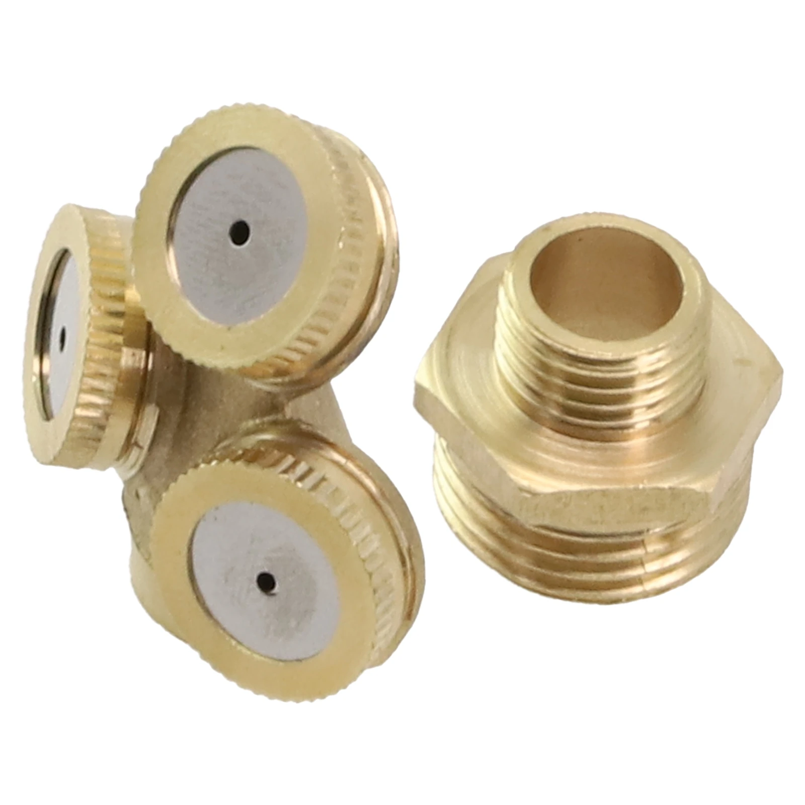 1/2/3/4/ Brass Hole Garden Lawn Hose Sprinkler Atomizer Nozzle Garden Irrigation Part Watering Farm Water Sprayer Nozzle