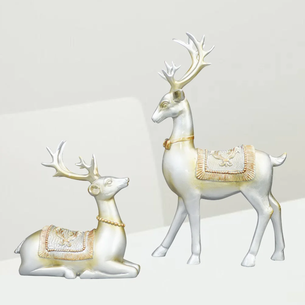 

Elk Resin Ornaments Home Decor Creative Tabletop Adornment Desktop Decoration Crafts