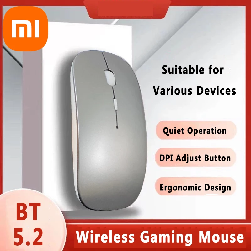 

Xiaomi Wireless Mouse Bidirectional Receiver Bluetooth Silent Charging Ergonomics Adjustable Dpi Office Silence Gaming Mouse