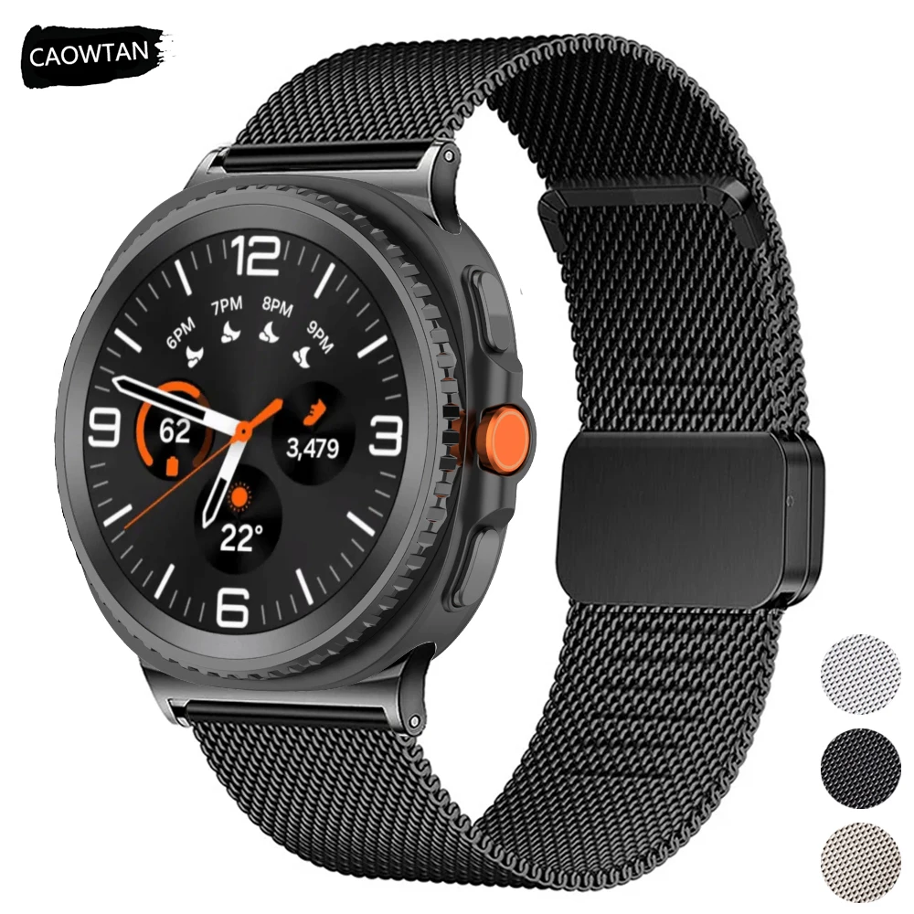 Milanese Strap for Samsung Galaxy Watch 8 Classic 46mm 8 40mm 44mm Metal Mesh Band for Galaxy Watch Ultra 47mm Magnetic Bracelet
