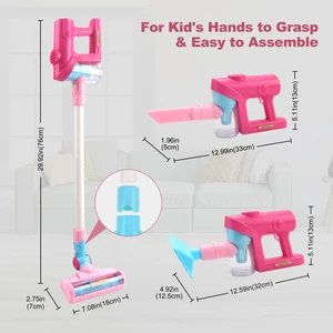 Mini Electric Vacuum with Light and Music, Home Work Simulation, Powder Collector, Toys Pretend Play, Educational Gifts for Children 6 Main Sales Pistol Toy Replica - №4