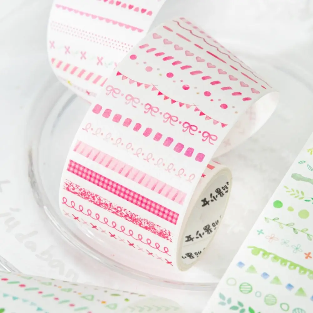 クリエイティブキャプチャレインボーシリーズダイカットテープカラフルな DIY ステッカーテープギフトスクラップブッキングステッカー学校文具