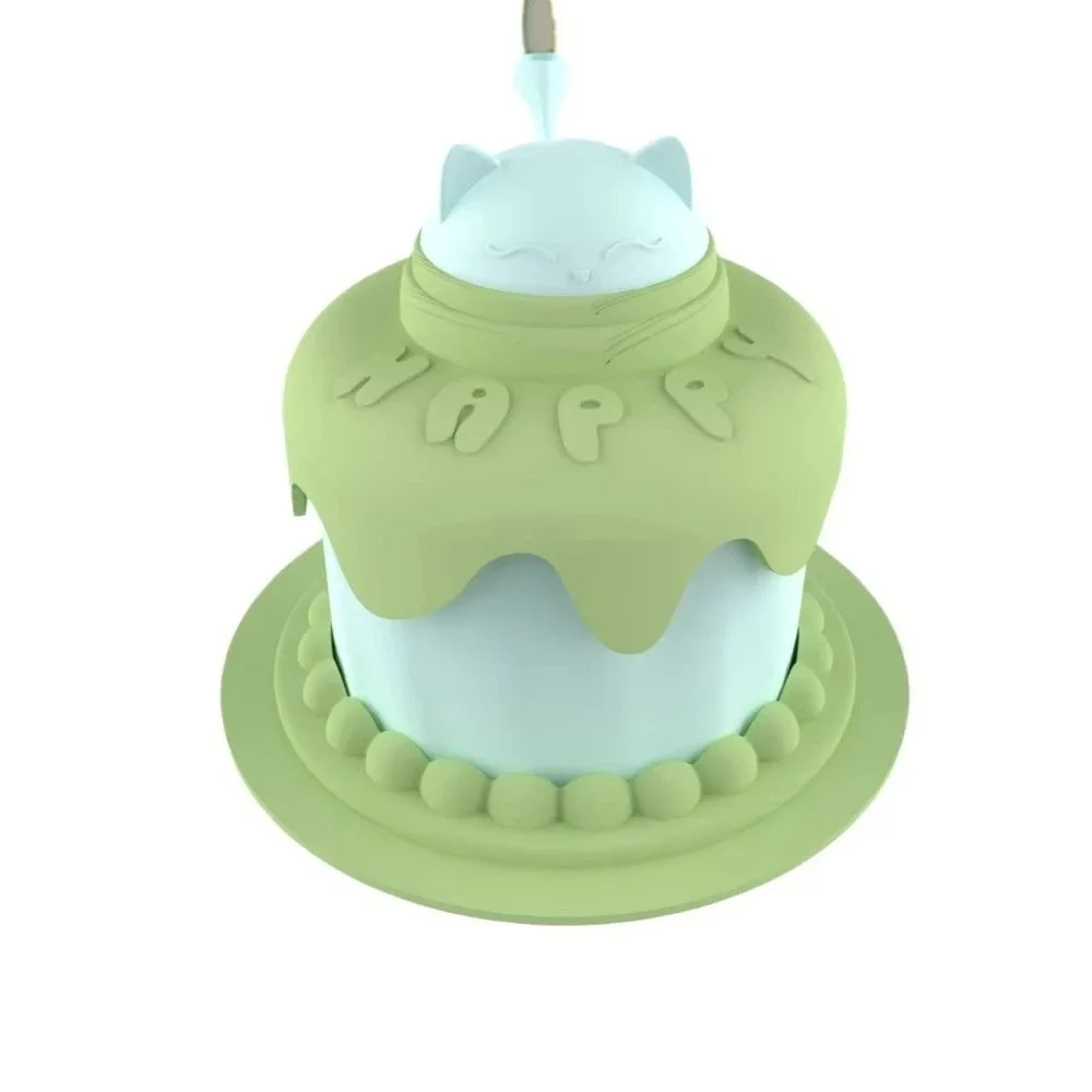 

Multi-functional Cat Birthday Cake Bowl Cartoon Shaped With Spoon Pet Cake Bowl Large Capacity Pet Feeding Dish Pet Parties