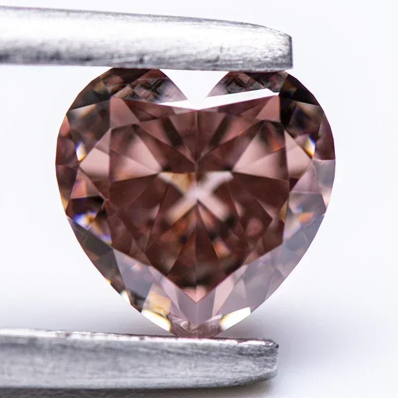 

Лидер продаж, ТОП, кубический цирконий, оптовая продажа, без сертификата, измельченный лед, в форме сердца, кофейный цвет, подвески, бусины для ювелирных изделий своими руками, маки