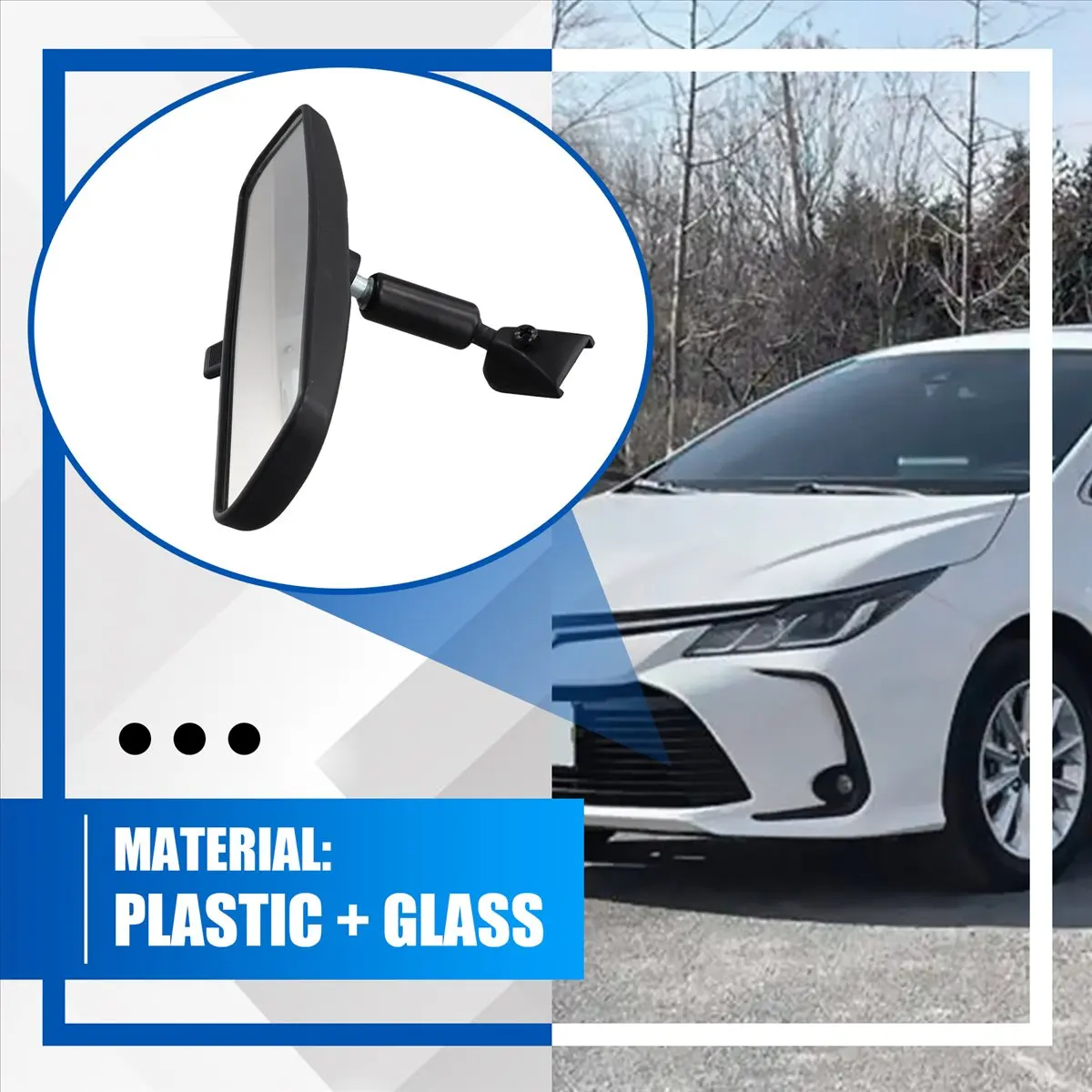 #31C Car Inside Rear View Mirror 87810-06080 for Toyota Camry Tundra,Inside Reversing mirror,(Plastic+Glass)
