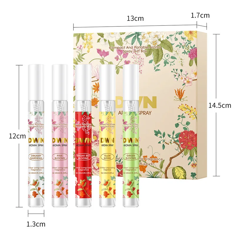 Household Indoor Mist Spray 5Pcs Gift Box, Portable Fine Mist for Room, Wardrobe, Car Interior, Bathroom Space Refreshing Spr view 4