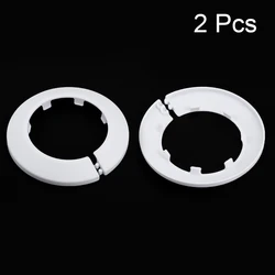 uxcell 2 Pcs Pipe Collar 64/75/90mm PP Radiator Escutcheon Water Pipe Cover Decoration White