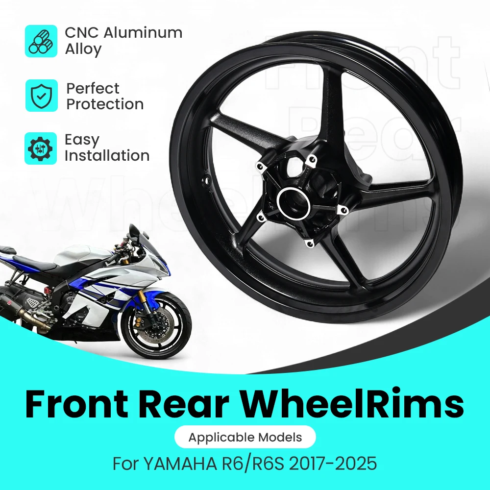 

NEW Motorcycle Front Wheel Rims For YAMAHA YZF-R6 2017-2025 OEM Grade Aluminum Wheel Rim Accessories