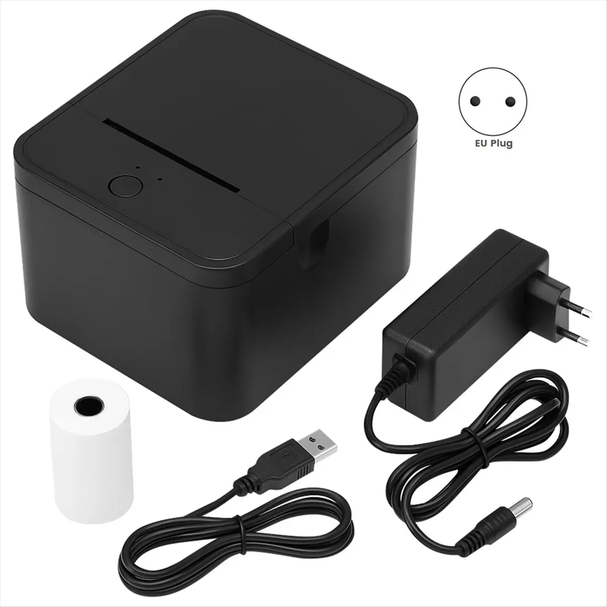 A85P Thermal Receipt Printer,High-Speed 90mm/S,USB/BT Connectivity,ESC/POS Compatible,for Windows/Mac/IOS/Android EU Plug