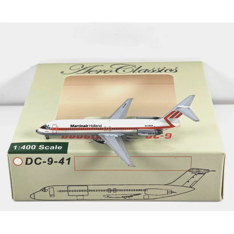 

AeroClassics 1/400 Scale Martin Air DC-9-32 PH-MAX Die-cast Alloy Aircraft Model Collectible Decorative Item Gift