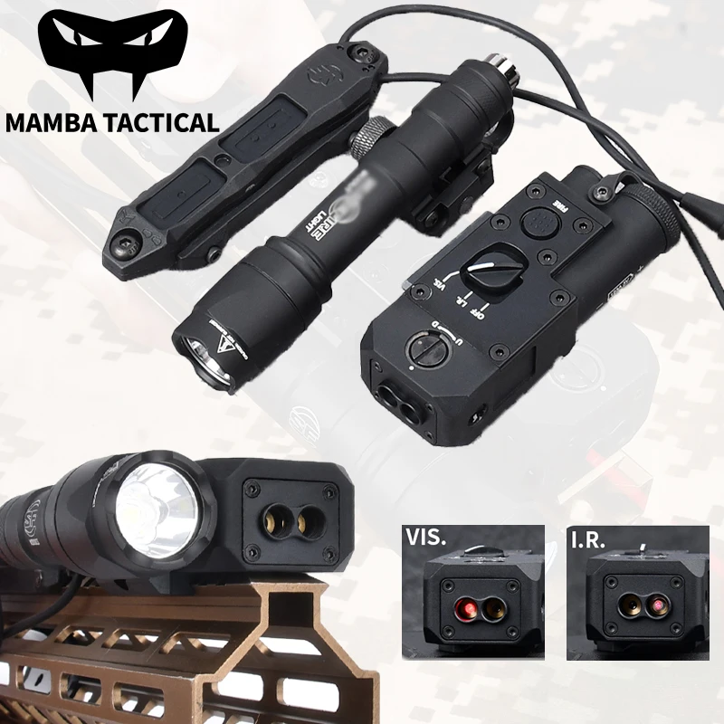 

WADSN Airsoft Metal CQBL-1 Red/Green/Blue IR Laser M300A Scout Light SF M600C White LED Flashlight Pressure Remote Switch