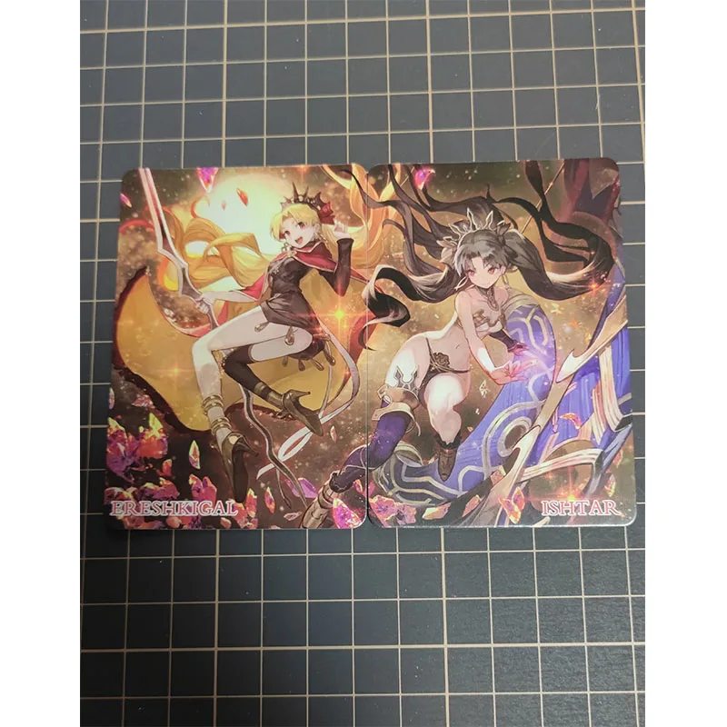 Ishtar Ereshkigal Acg Anime Characters Bronzing Collection Flash Card, Fate, Grand Order, Cartoon Toys, Christmas, Birthday Gift