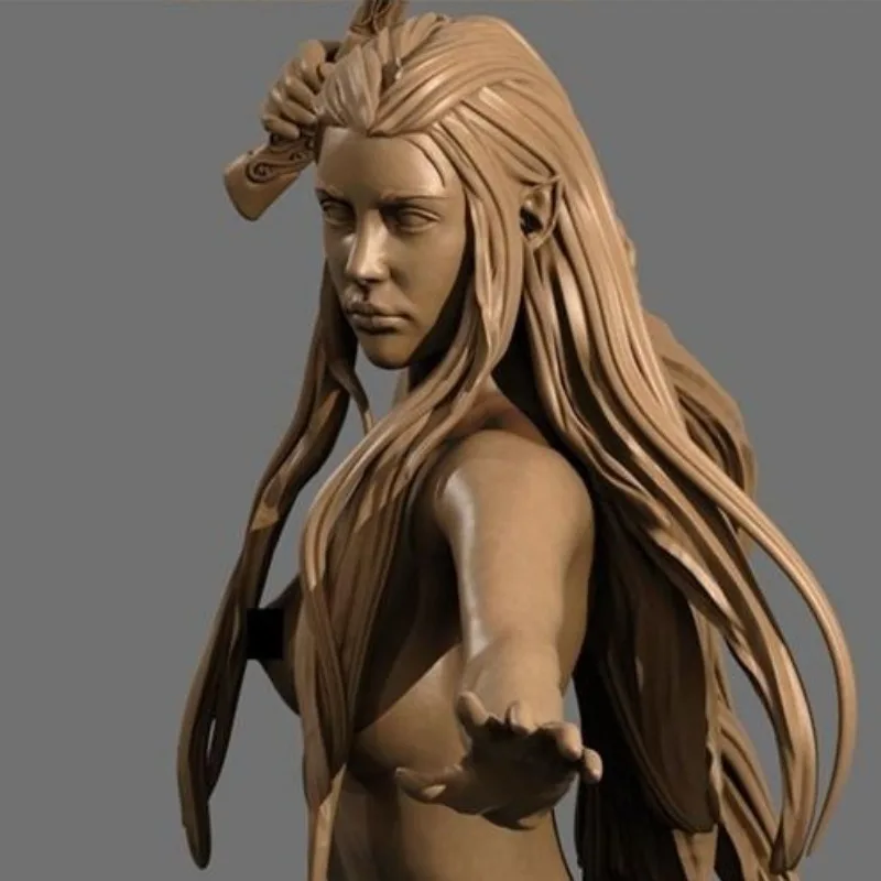 1:24 Resin Figure Plastic Model Kit Fantasy Miniature Collection Diy Toy Female Warrior Unassembled and Unpainted Free Shipping