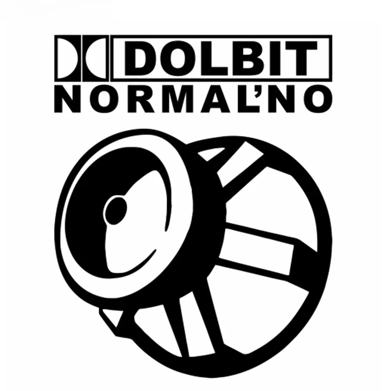 

Car Sticker Dolbit Normal'no Auto Funny Music Car Stickers Speaker Decals Motorcycle