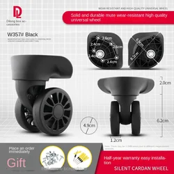 DiLong W357 Trolley case wheel accessories luggage case universal wheel luggage accessories 360 degree wheel maintenance