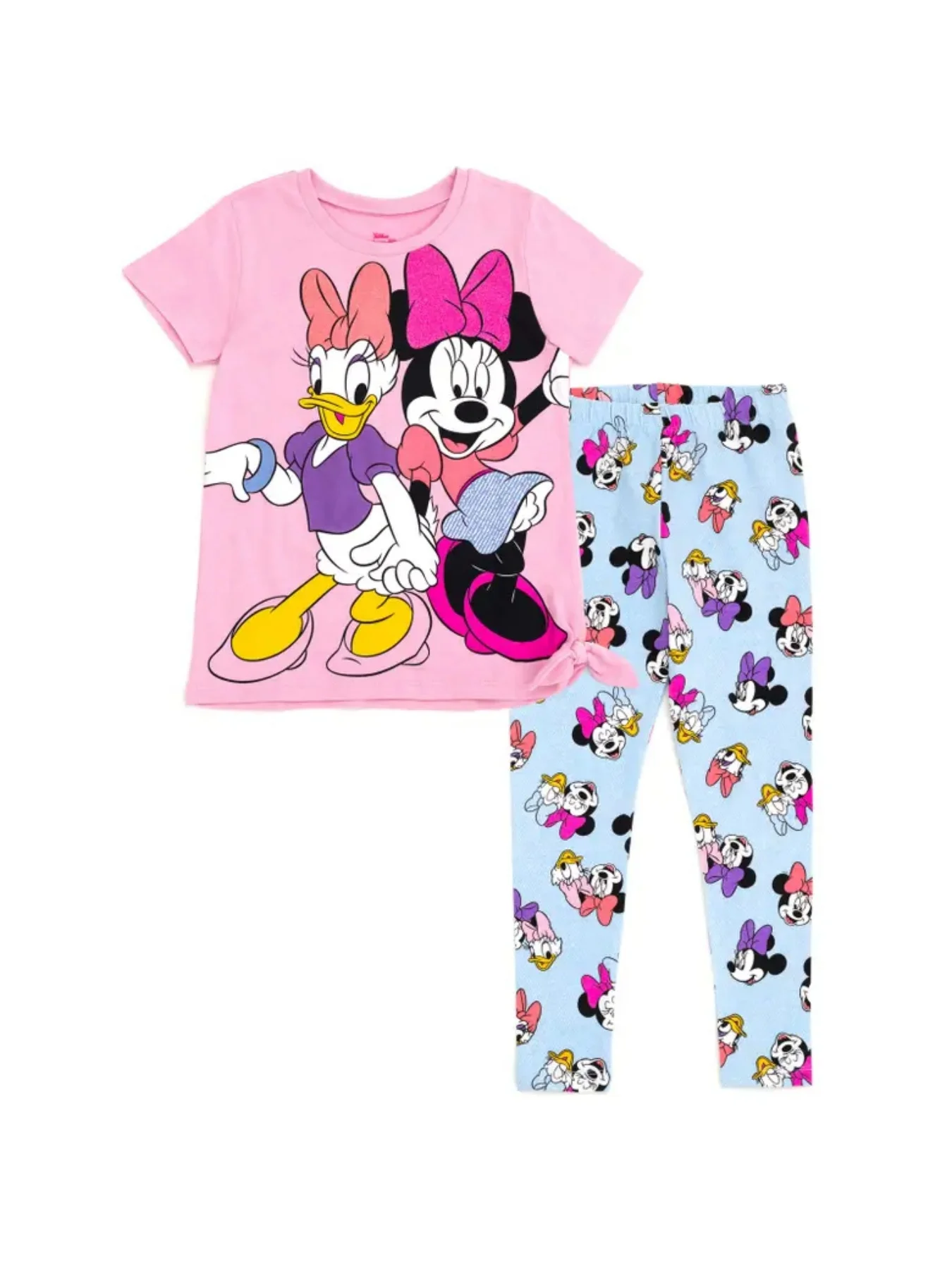 

Комплект из футболки и леггинсов, свободный топ и брюки с заниженными плечами и забавным мультяшным принтом, комплект одежды для дома