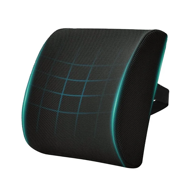 

Поясничная подушка из пены с эффектом памяти, подушка для поддержки спины, съемный моющийся чехол для офисного стула, автокресла, дома