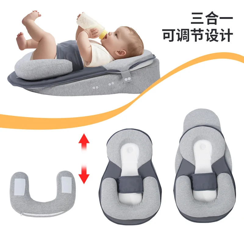 Anti-Spit-Up Pillow for Newborns Baby Feeding Aid Breastfeeding Support Infant Anti-Reflux Sloped Pad