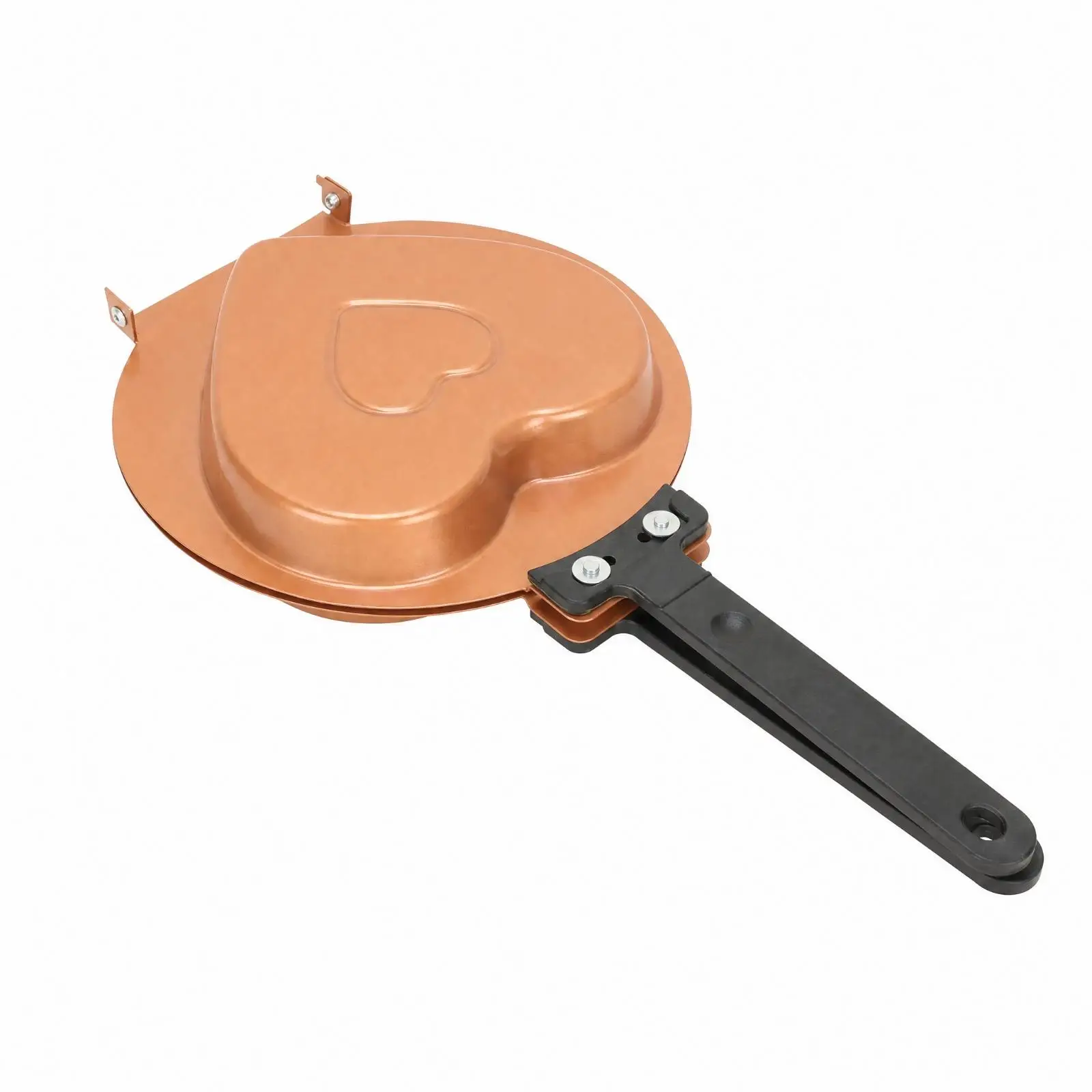 Heart-Shaped Nonstick Skillet Induction Compatible Heart-Shaped Frying Pan Non Double-Faced Carbon Steel Frying Pan for Everyday