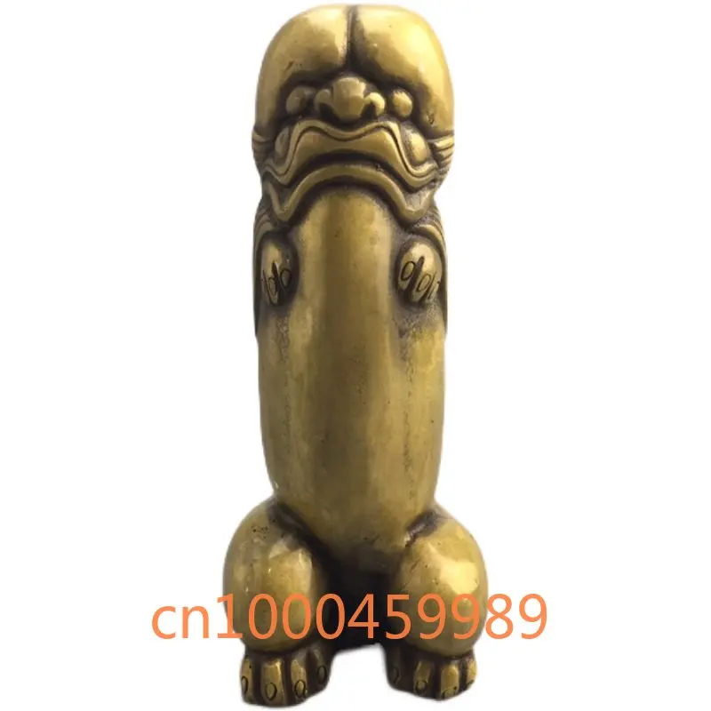 Pure Copper Proud and Powerful Antique Antique and Antique Lock Yang Bronze Ware Handle Pieces, Home Furnishing, Feng Shui D