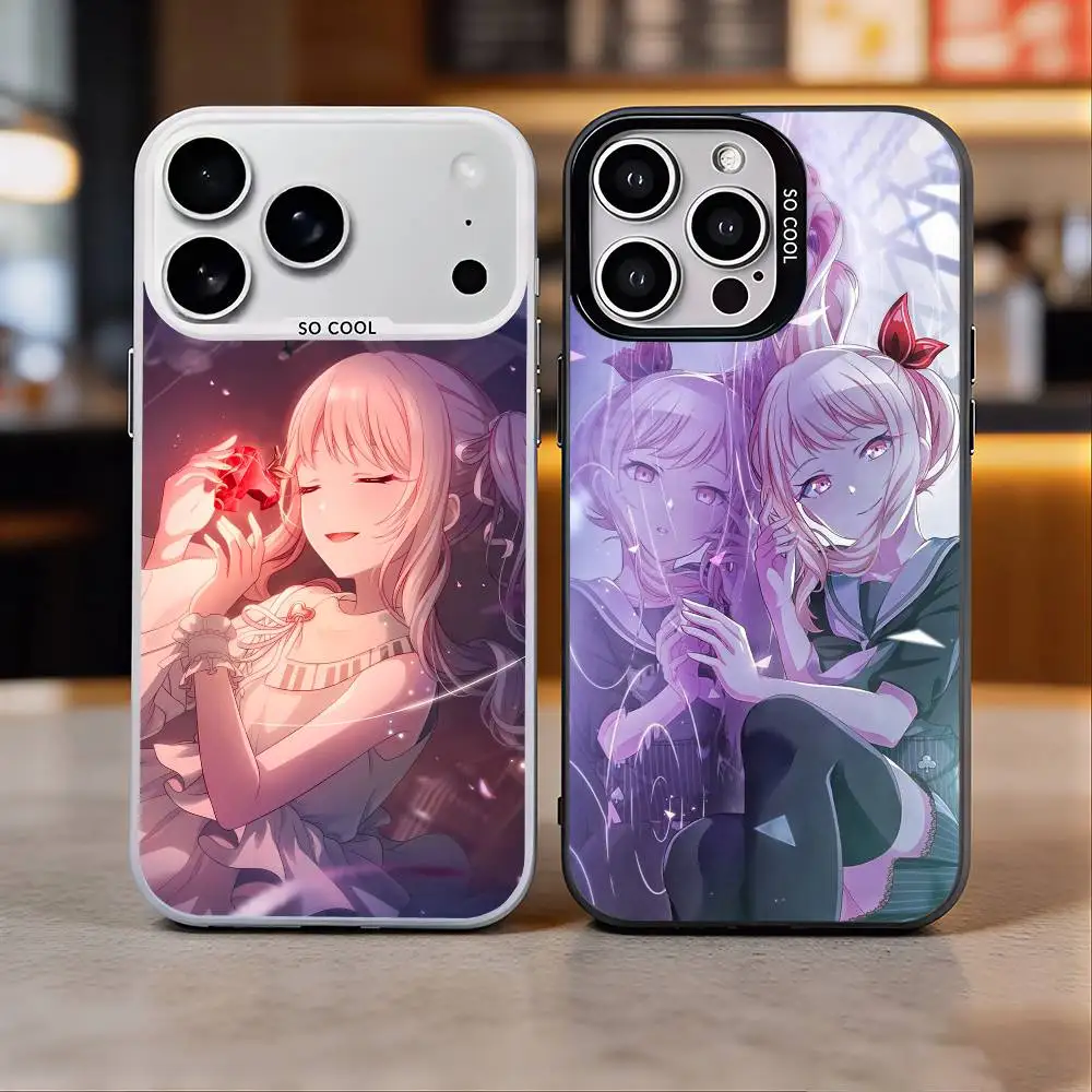 Чехол для телефона Project S-SEKAI M-Mizuki Akiyama для iPhone 17, 16, 15, 14, 13, 12, 11 Plus, Pro Max, цветной серебристый