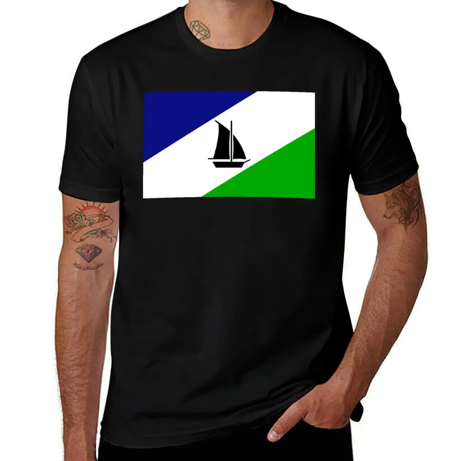 Flag of Puerto Montt, Chile T-Shirt Independence Day Short Sleeve T-Shirt