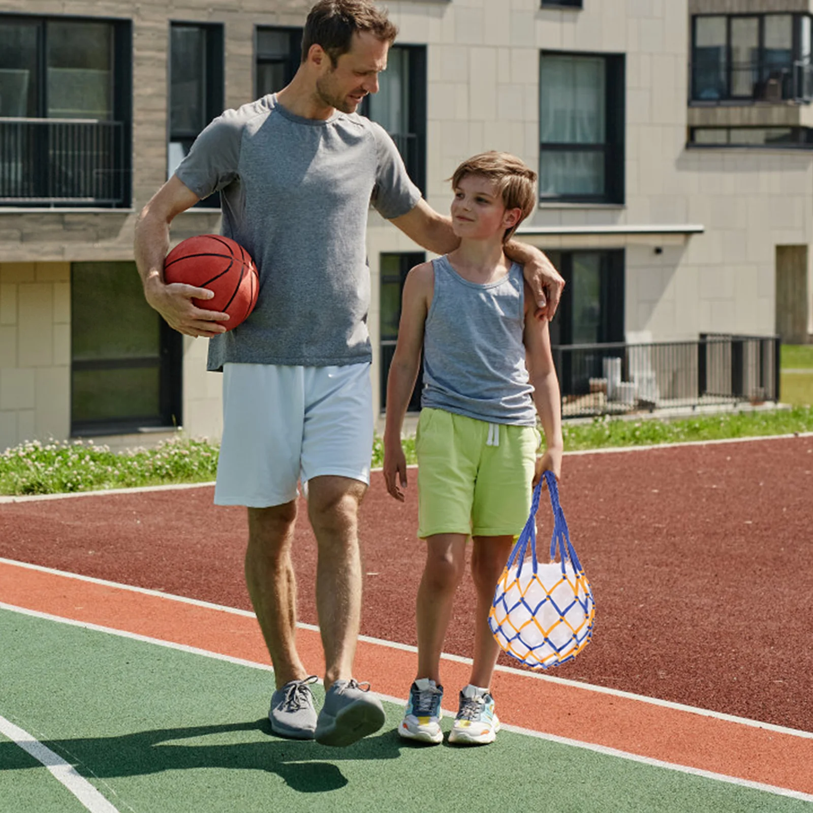 

2Pcs Basketball Carrier Pouches Multifunction Portable Mesh Bags for Gym Stadium Training Ball Storage Basketball Mesh Net