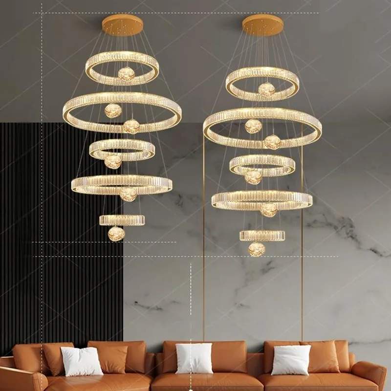 

Хрустальное украшение для дома в скандинавском стиле, хрустальная лестница, люстра для гостиной, спальни и столовой, внутреннее освещение