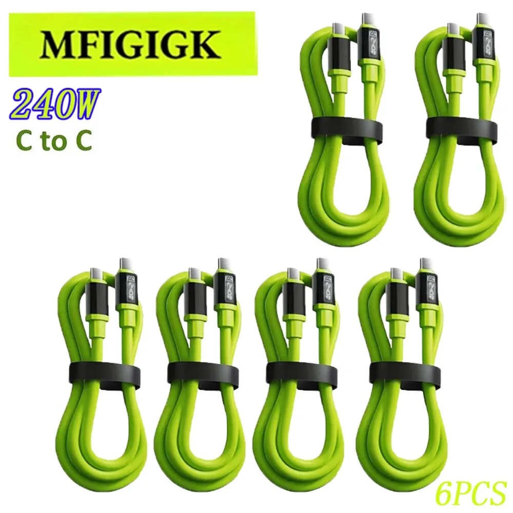 

240W Ultra-Fast Charging Data Cable, Real-Time Power Display, Fast and Safe Device Charging, Type-C to Type-C, Suitable for iPhone 15, 16, 17, and Other Smartphones and Tablets for Data