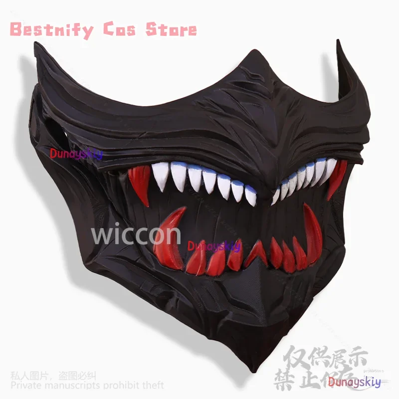 CosplayAnime لعبة النينجا جيدن 4 تأثيري ثلاثية الأبعاد قناع الدعائم اكسسوارات لجميع القديسين عيد الميلاد كوس زي أسود حمض البوليلاكتيك Cus