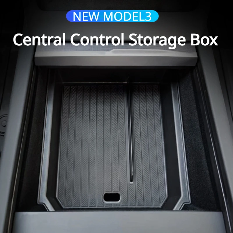 

Central Control Storage Box for New Tesla Model 3 Highland 2024 Central Armrest Storage Box with Glasses Holder Car Accessories