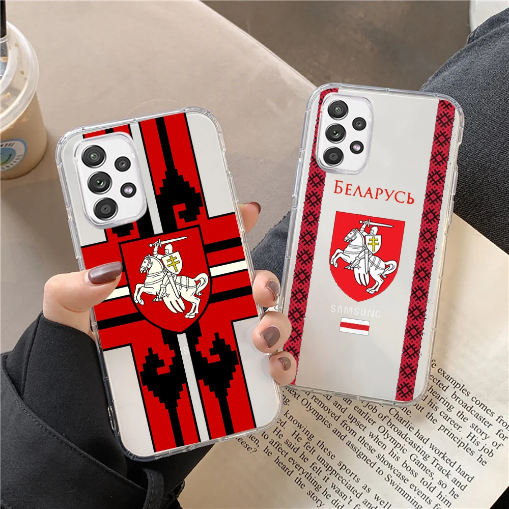 Belarus flag design pattern phone case for Samsung Galaxy  note S21 S20 S9 S30 A12 A71 A51 S10 A50 S22 10 fe ultra 4g 5g plus