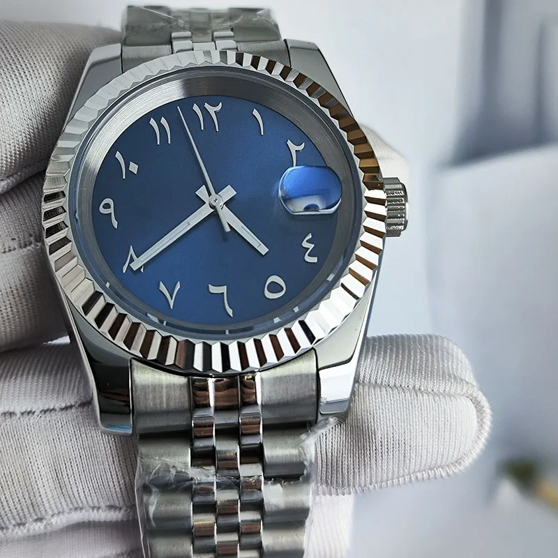 Men's watch Arabian scale Watch 904l stainless steel case sapphire glass NH automatic mechanical 35 watch