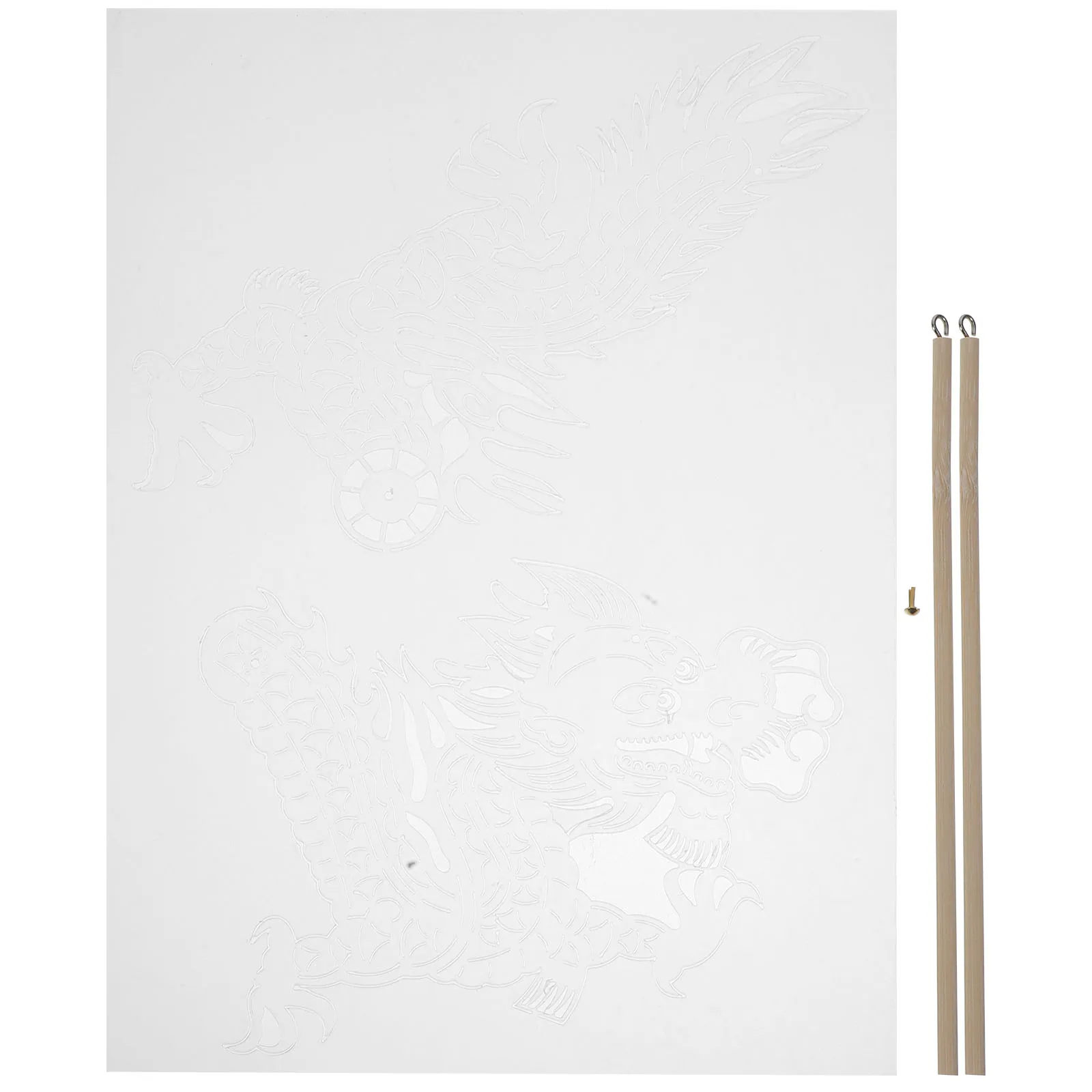 หุ่นมือมังกรจีน DIY งานฝีมือโรงละครเงา ของตกแต่งเทศกาลปีใหม่ ศิลปะวัฒนธรรมดั้งเดิมสำหรับเด็กและครอบครัว