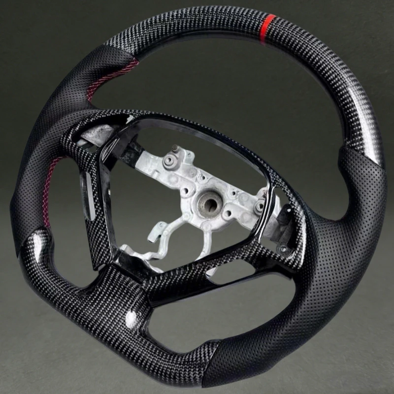 

Black Carbon Fiber Sport Steering Wheel Designed Specifically for Infiniti G37 Car Steering Wheel with Perforated Leather New