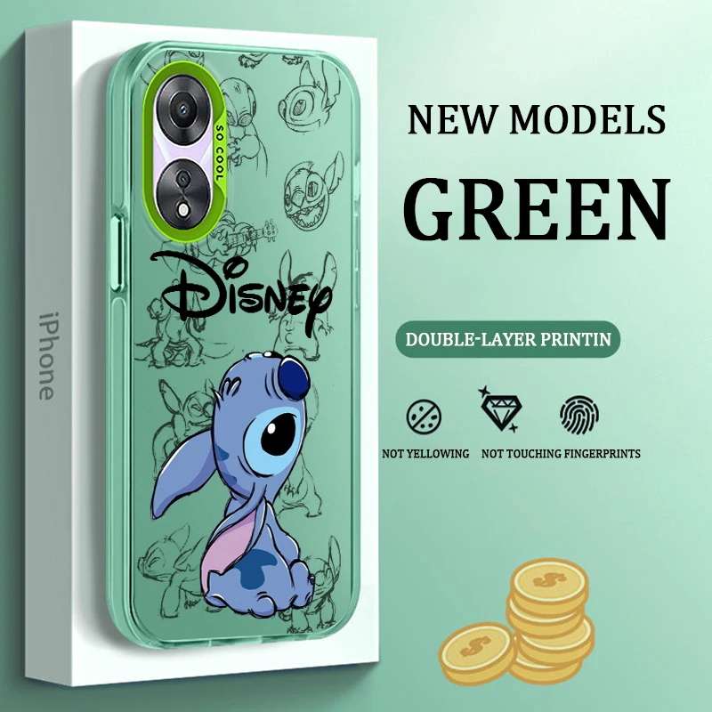

Stitch Disney Anime Cute For OPPO A31 A37 A38 A55 A57 A58 A74 A76 A78 A94 A98 Reno 6 7Z 8T Pro 4G 5G Colorful Phone Case Funda