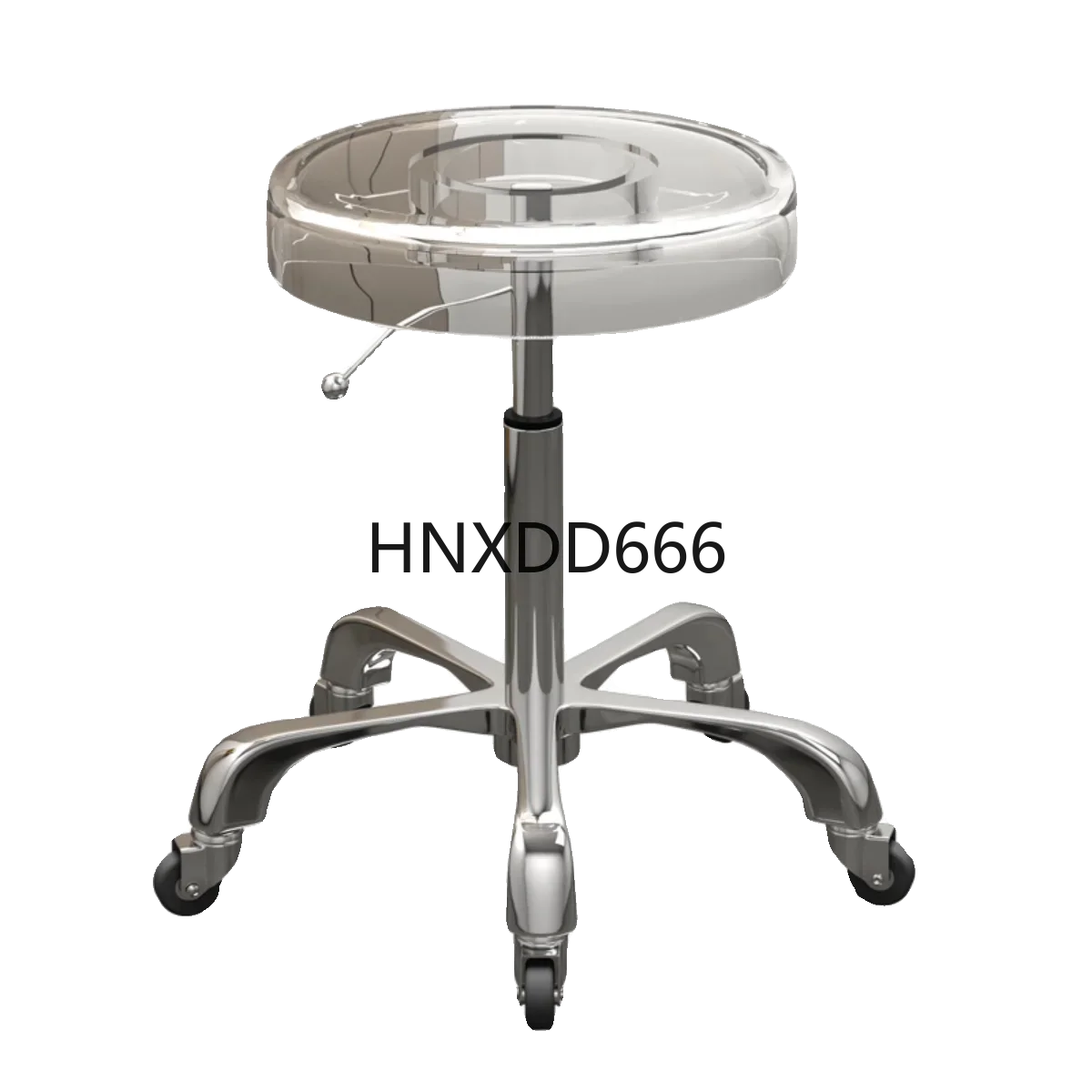 Stainless steel large bench rotating lifting pulley round stool