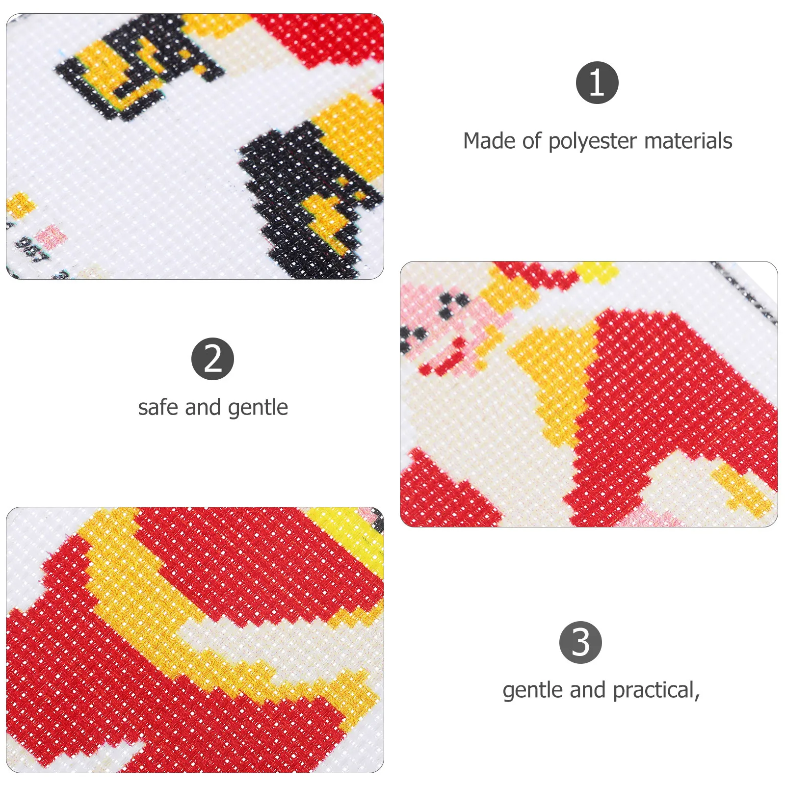 2Sets DIY Cross Stitch Bookmarks Kit Embroidery Materials for Beginners Creative Handicraft Project Portable Time-Killing Craft