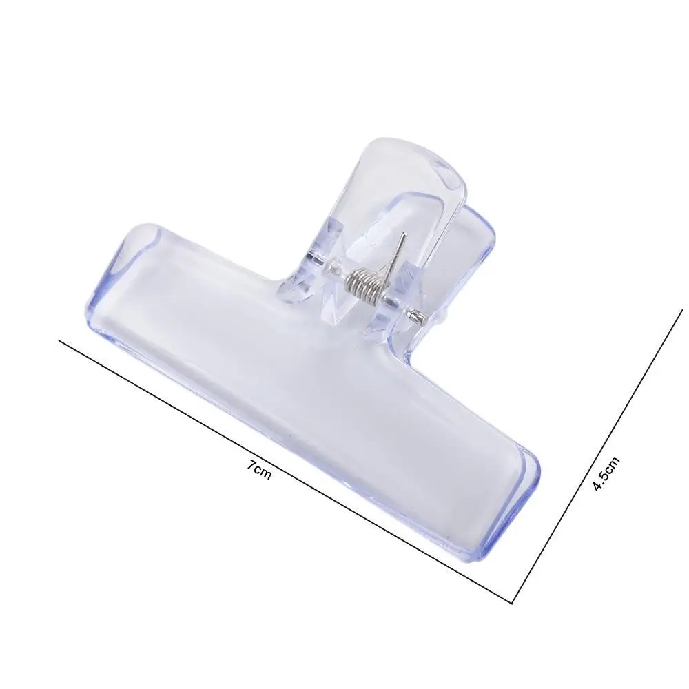 2 Pcs Korean Style Page Holder Colorful Transparent Dovetail Clamp School Student Test Paper Bookmark Clips Office Binding Tool