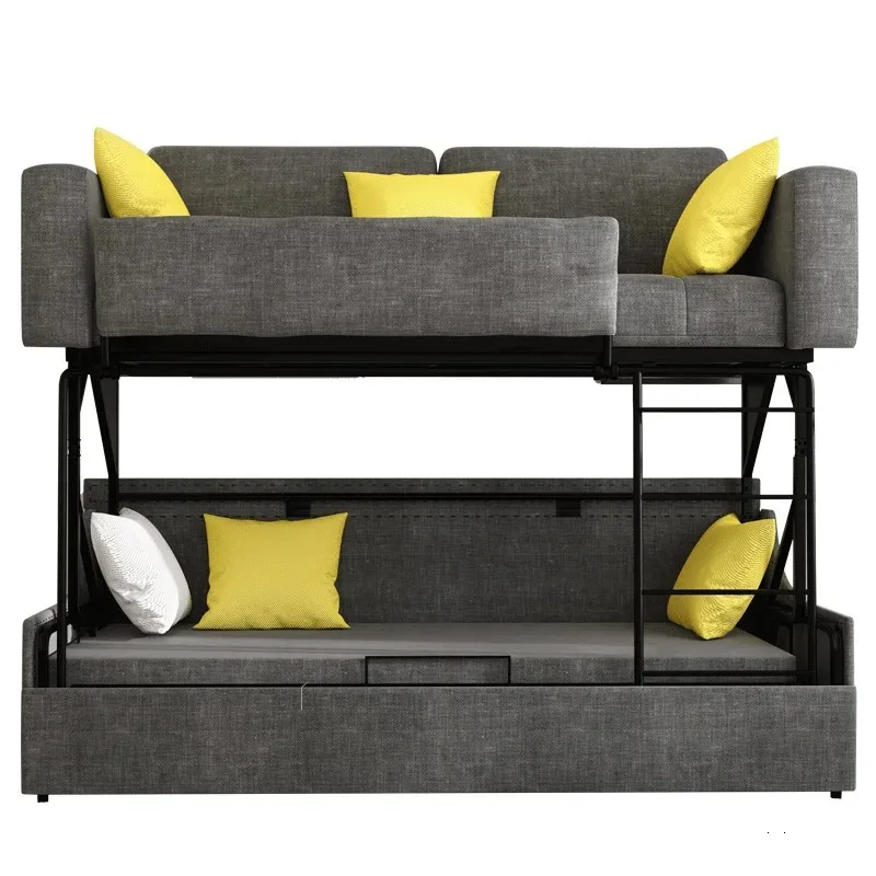 two-in-one reclining and sleeping one-piece dual-purpose multi-functional upper and lower bunk sofa bed