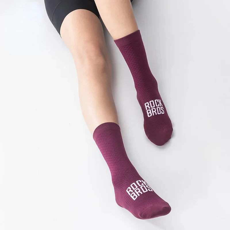 

ROCKBROS ROAD TO SKY Cycling Socks Professional Sport Socks Breathable Sock Bike Socks High Elastic Shock Absorbing Sock