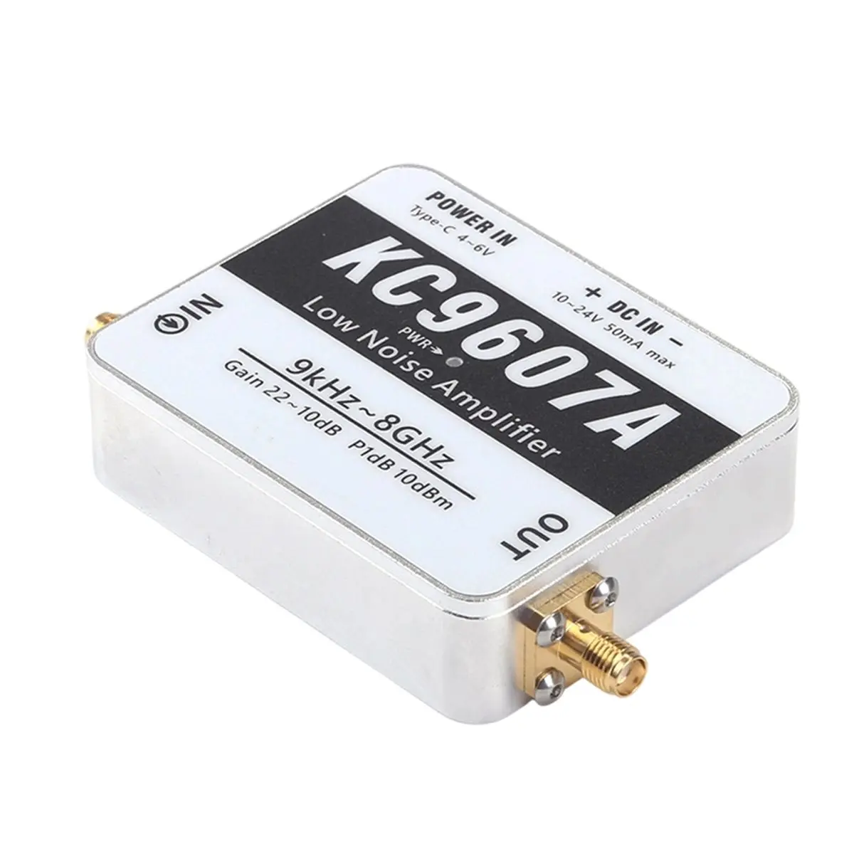 KC9603A Driver Preamplifier (1 MHz-1 GHz, 0.5 W, 22 DB Gain, Low-Noise ) SMA Interface, Lab Equipment