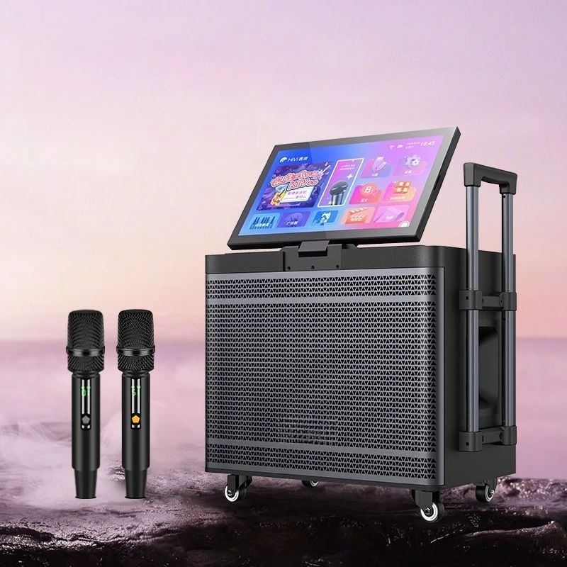 

Audio outdoor speaker k song 15 inch large screen square dance mobile home ktv all-in-one machine