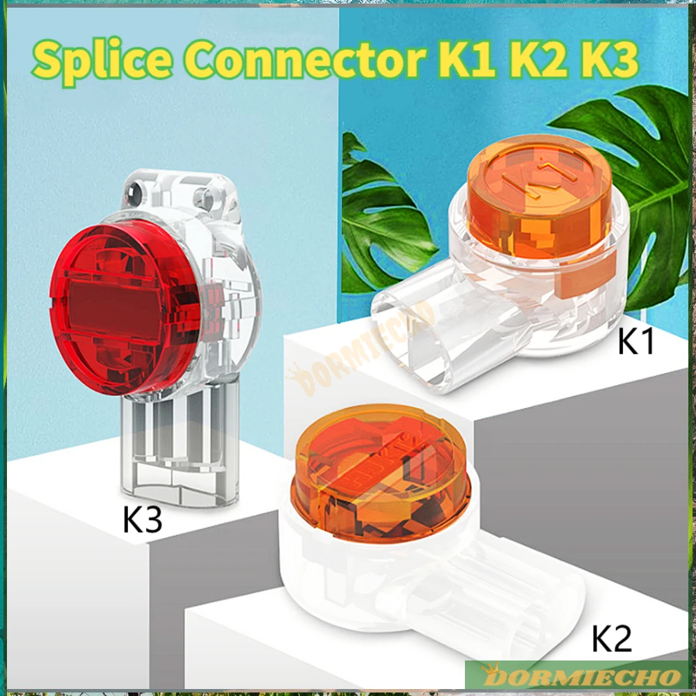 

High Quality Network Wire Connectors Gel-Filled Clear Button Cable Terminals Waterproof Splice K1 K2 K3 Telephone UY2 Butt