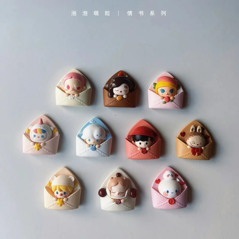 

Оригинальная мини-кукла POP MART POPBEAN из серии Love Letter, лимитированная серия ко Дню святого Валентина, в конверте, кавайная коллекционная кукла.