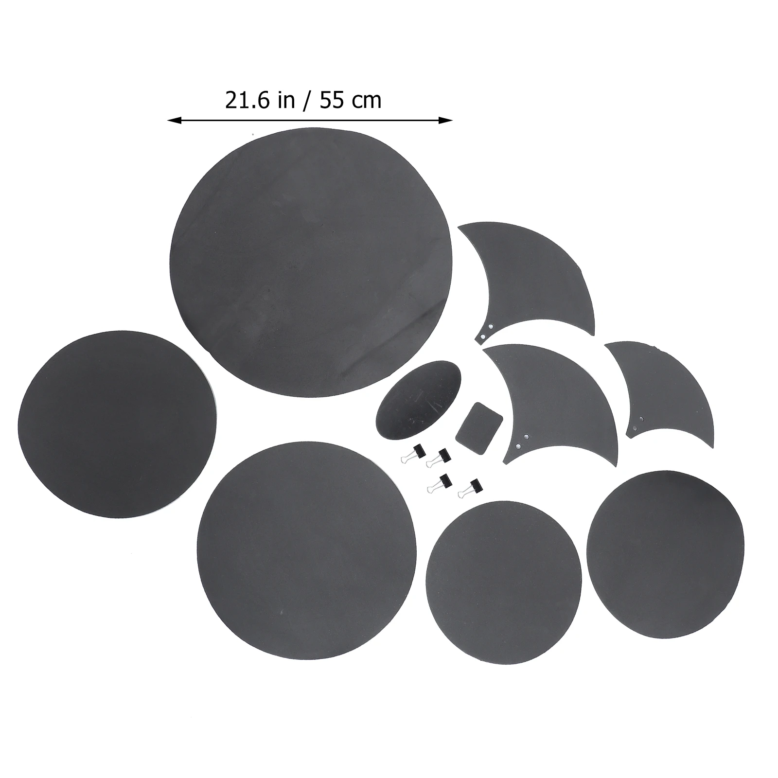 

14 Pcs Drum Mute Pads Set 5 Drums 3 Cymbals Silent Practice Pad Standard Thickness Adjustable Damping Effect Durable Hardware