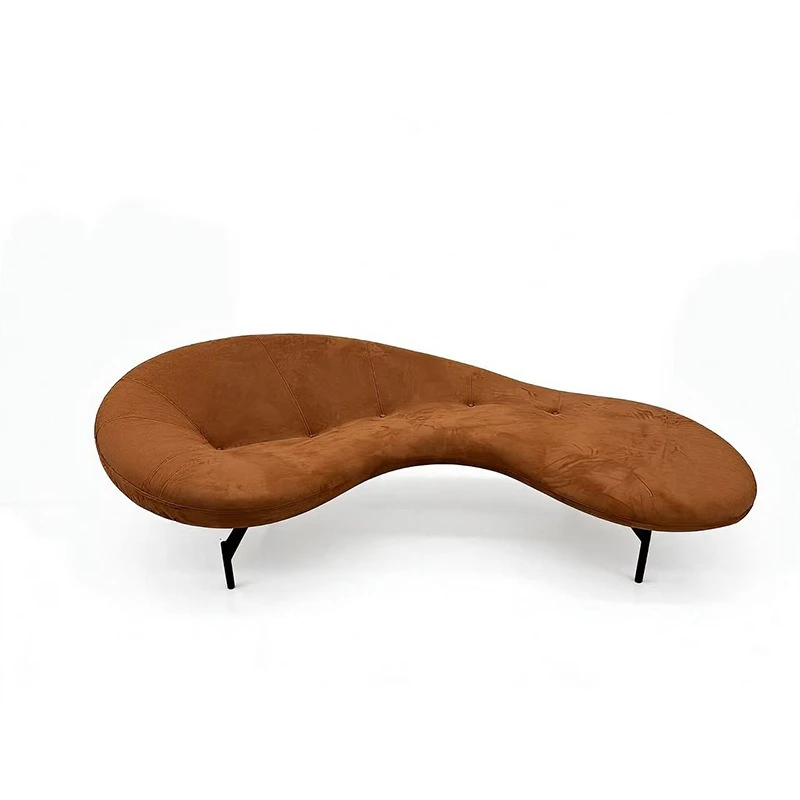 Special-shaped fiberglass pea sofa lobby model room creative curved lentil sofa