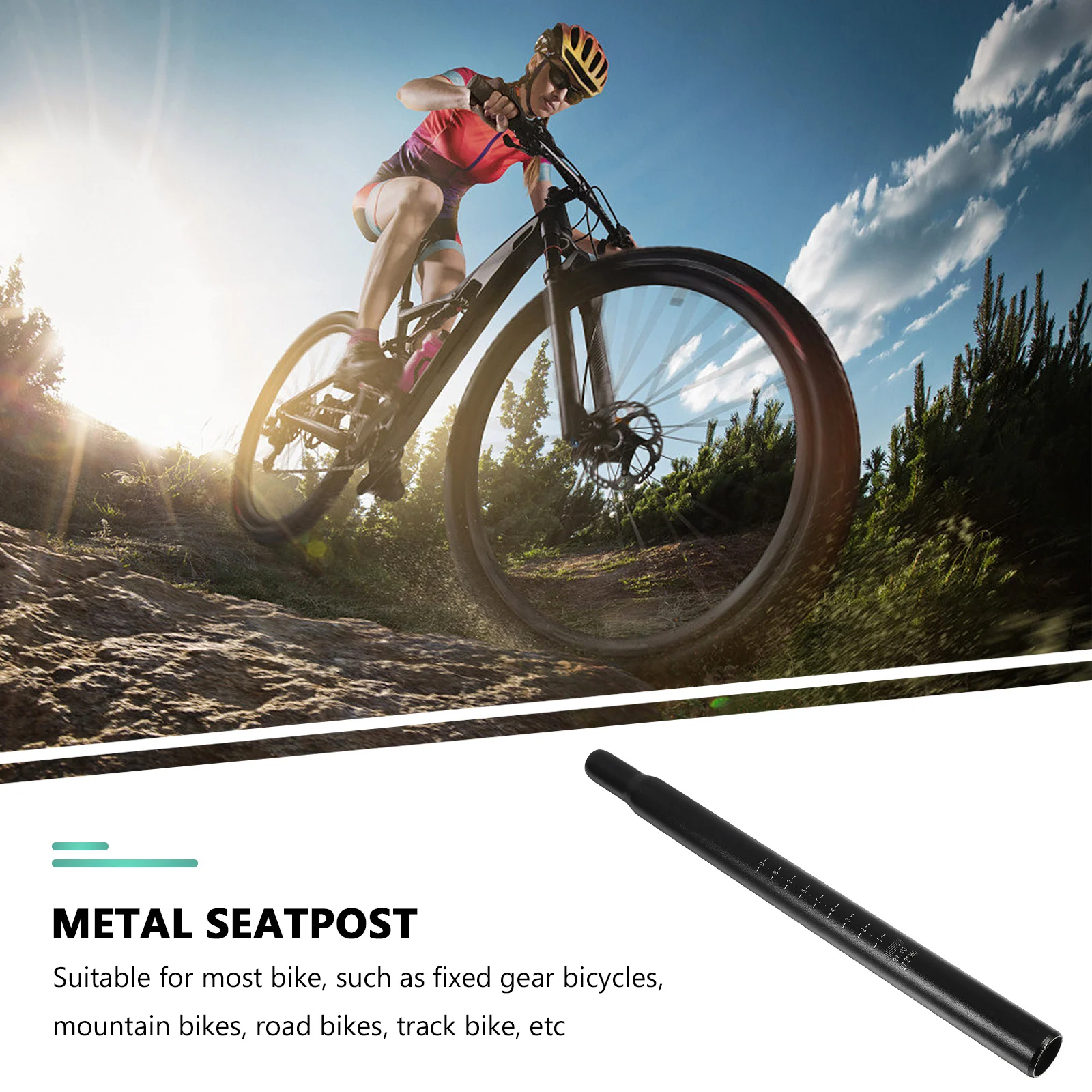 

Aluminium Alloy Seat Post Practical Bike Accessories Strong and Durable for Most Bikes Including Track Bicycles