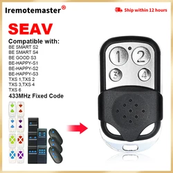 Télécommande pour porte de garage, ouvre-porte, SEAV, punHAPPY, l's, S3, code partenaire, 433MHz, SMART, ltS4