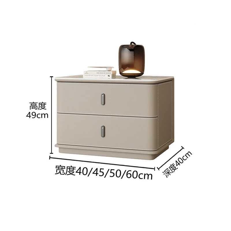 With Drawers Bedside Table Luxury Modern Italian Elegant Bedside Tables Simple Trendy Mesitas De Noche Bedroom Furniture
